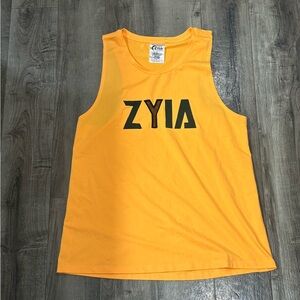 ZYIA Vibrant Mustard Yellow Sleeveless Top